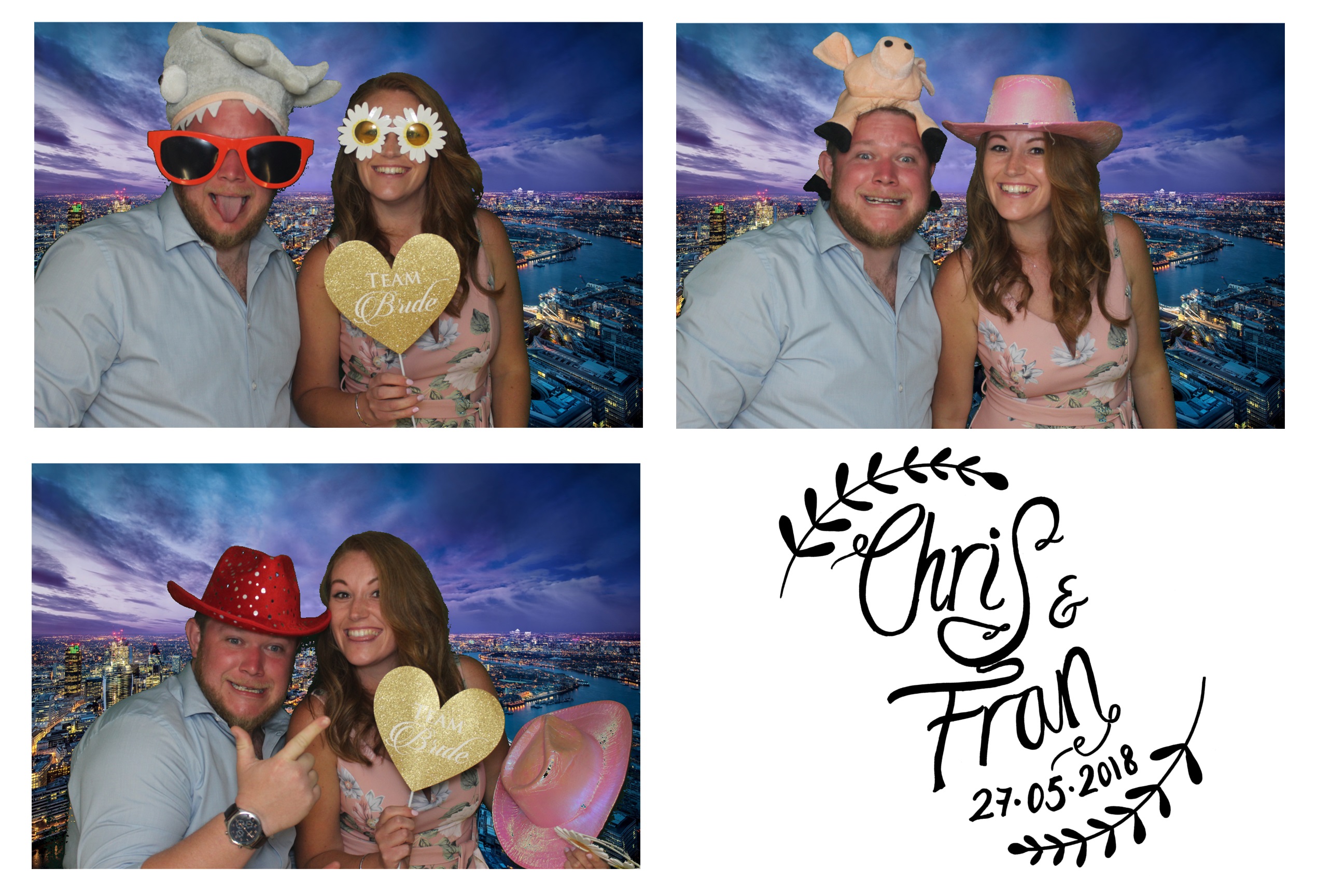 Chris & Fran | View more photos from the event at images.mobile-photo-booth.com/u/MobilePhotoBoothUK/Chris-Fran